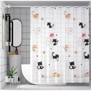 Playful Kitty Shower Curtain